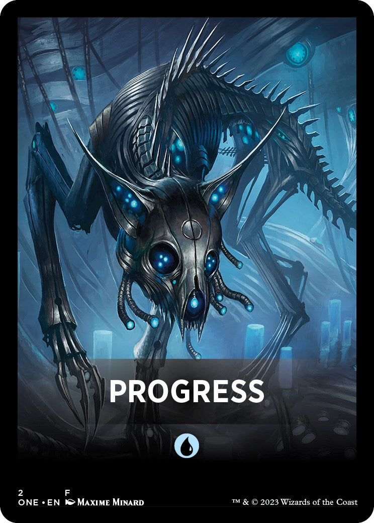 Progress Theme Card [Phyrexia: All Will Be One Tokens] MTG Single Magic: The Gathering    | Red Claw Gaming