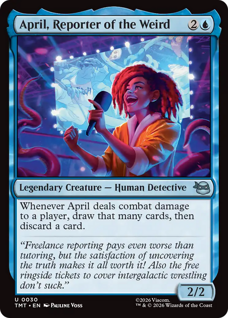 April, Reporter of the Weird [Teenage Mutant Ninja Turtles] MTG Single Magic: The Gathering | Red Claw Gaming