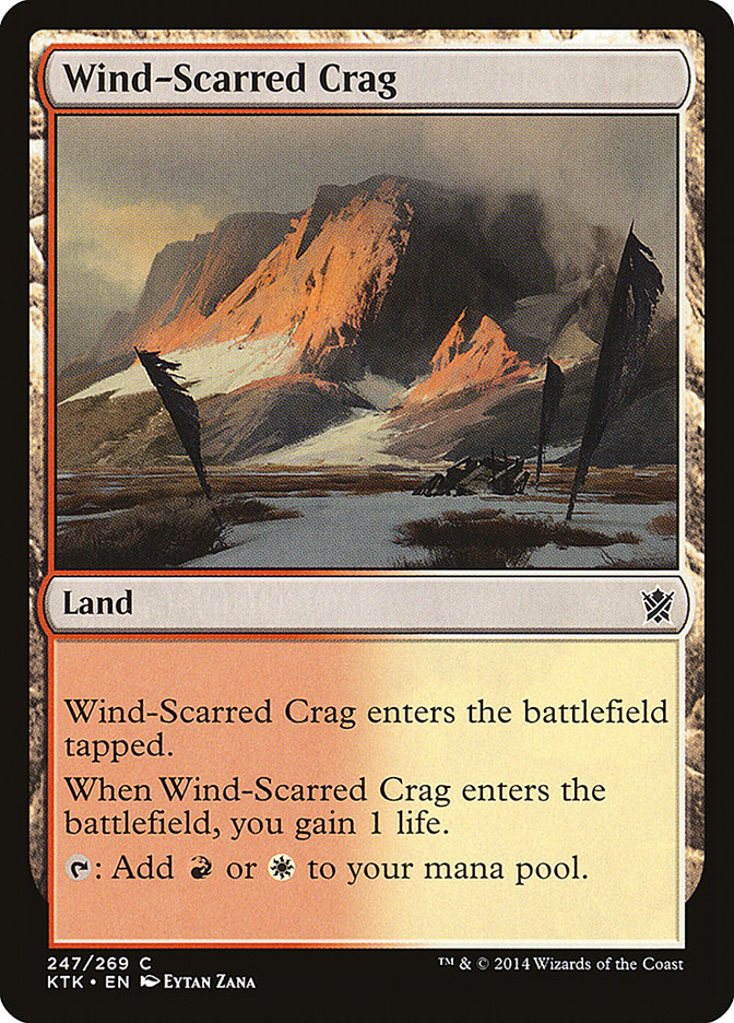 Wind-Scarred Crag [Khans of Tarkir] MTG Single Magic: The Gathering | Red Claw Gaming