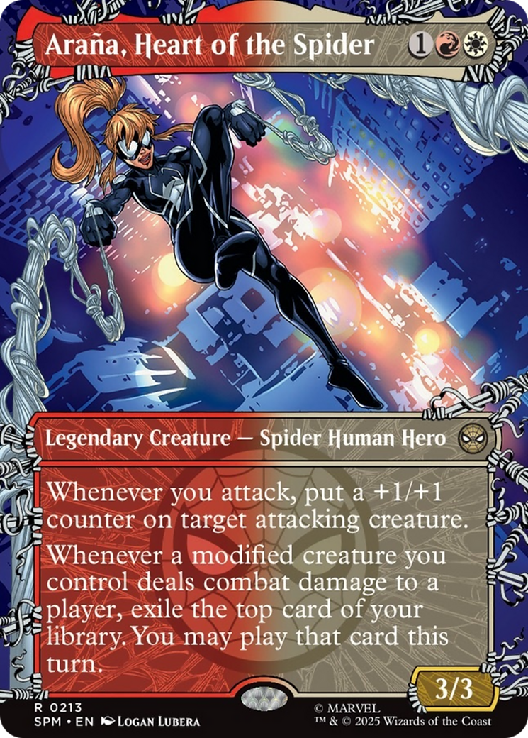 Arana, Heart of the Spider (Borderless) [Marvel's Spider-Man] MTG Single Magic: The Gathering | Red Claw Gaming