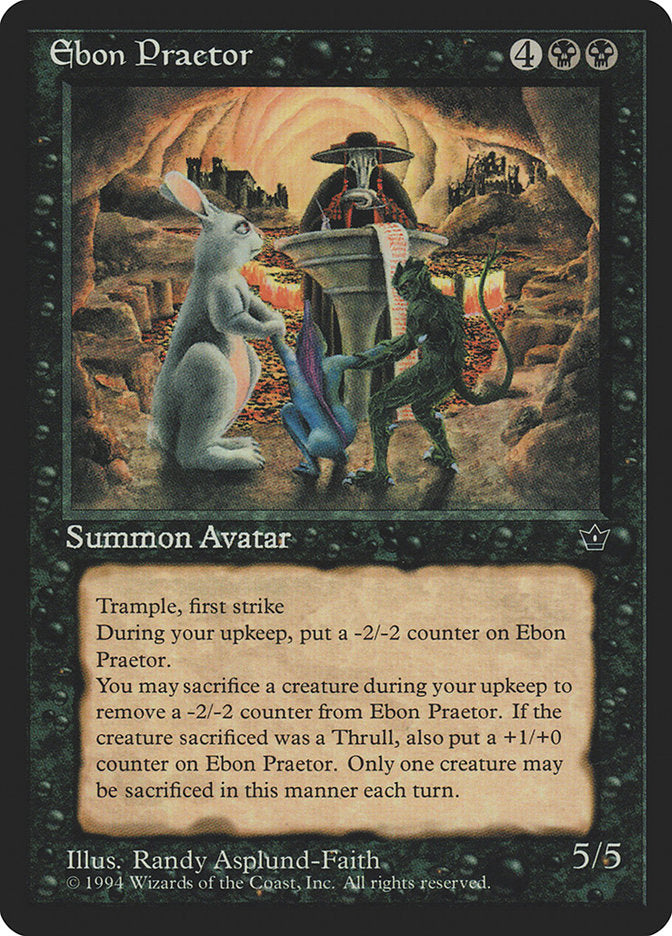 Ebon Praetor [Fallen Empires] MTG Single Magic: The Gathering | Red Claw Gaming