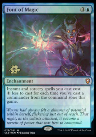 Font of Magic [Commander Legends: Battle for Baldur's Gate Prerelease Promos] MTG Single Magic: The Gathering | Red Claw Gaming