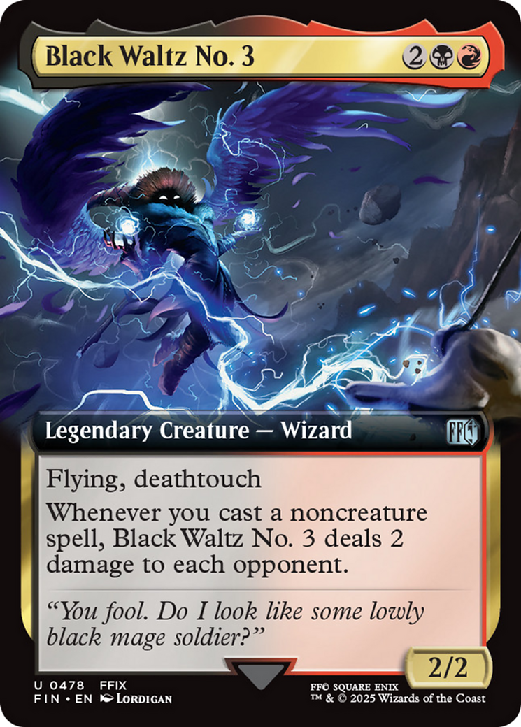 Black Waltz No. 3 (Extended Art) [FINAL FANTASY] MTG Single Magic: The Gathering | Red Claw Gaming