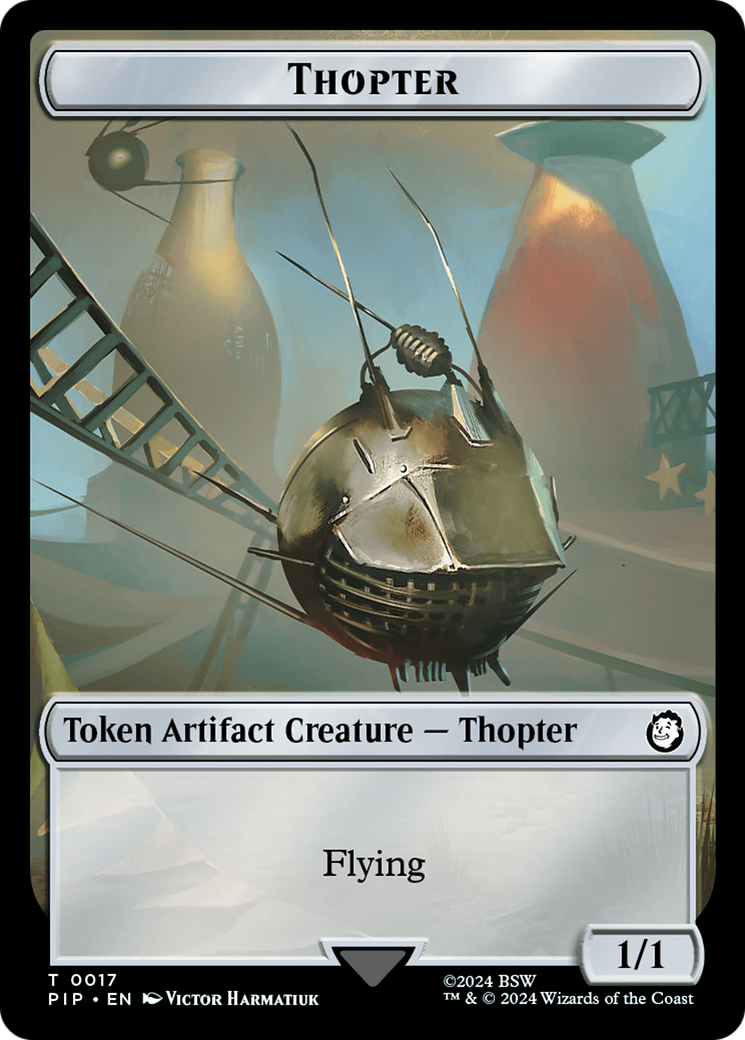 Junk // Thopter Double-Sided Token [Fallout Tokens] MTG Single Magic: The Gathering | Red Claw Gaming