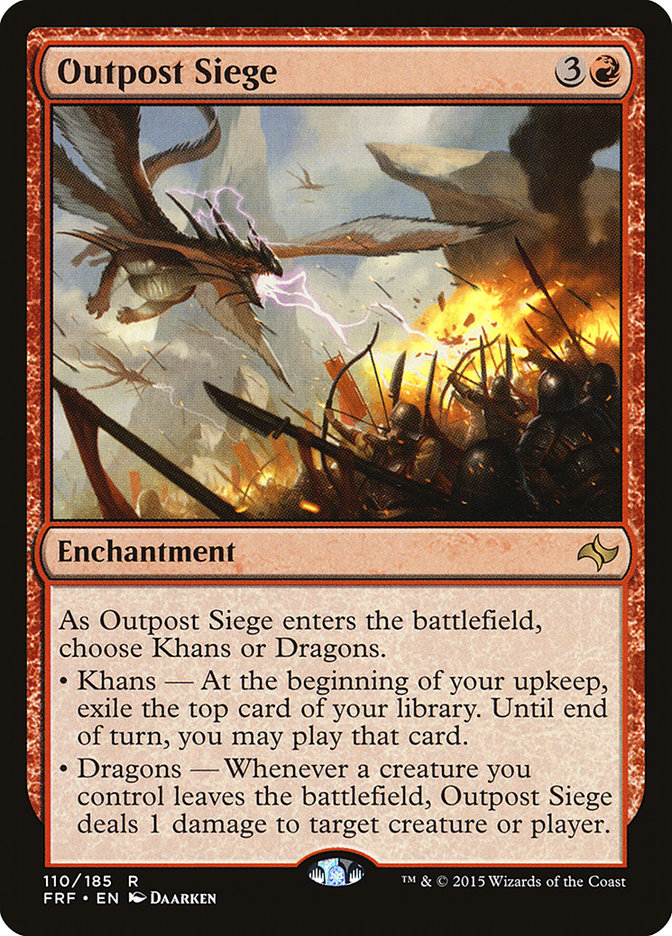Outpost Siege [Fate Reforged] MTG Single Magic: The Gathering | Red Claw Gaming