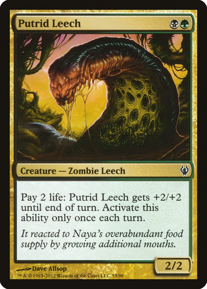 Putrid Leech [Duel Decks: Izzet vs. Golgari] MTG Single Magic: The Gathering | Red Claw Gaming
