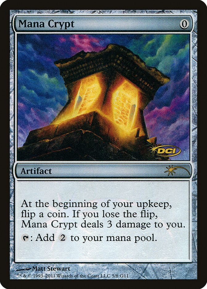 Mana Crypt [Judge Gift Cards 2011] MTG Single Magic: The Gathering | Red Claw Gaming