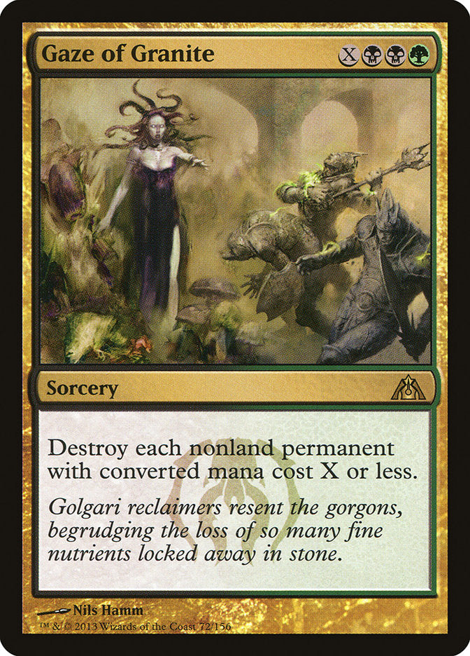 Gaze of Granite [Dragon's Maze] MTG Single Magic: The Gathering | Red Claw Gaming