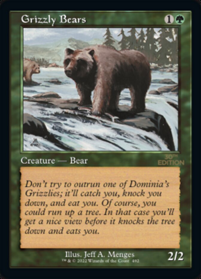 Grizzly Bears (Retro) [30th Anniversary Edition] MTG Single Magic: The Gathering | Red Claw Gaming