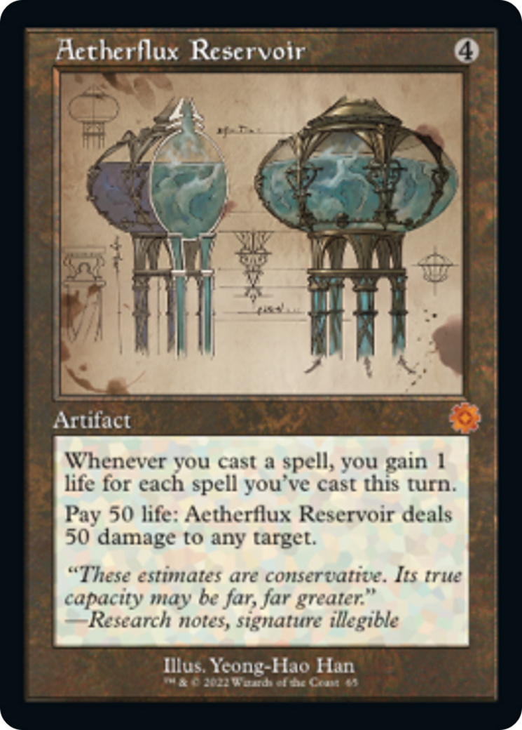 Aetherflux Reservoir (Retro Schematic) [The Brothers' War Retro Artifacts] MTG Single Magic: The Gathering | Red Claw Gaming