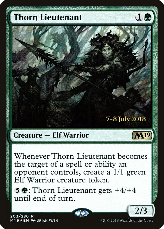Thorn Lieutenant [Core Set 2019 Prerelease Promos] MTG Single Magic: The Gathering | Red Claw Gaming
