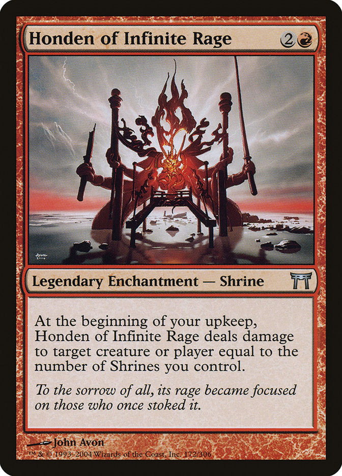Honden of Infinite Rage [Champions of Kamigawa] MTG Single Magic: The Gathering | Red Claw Gaming