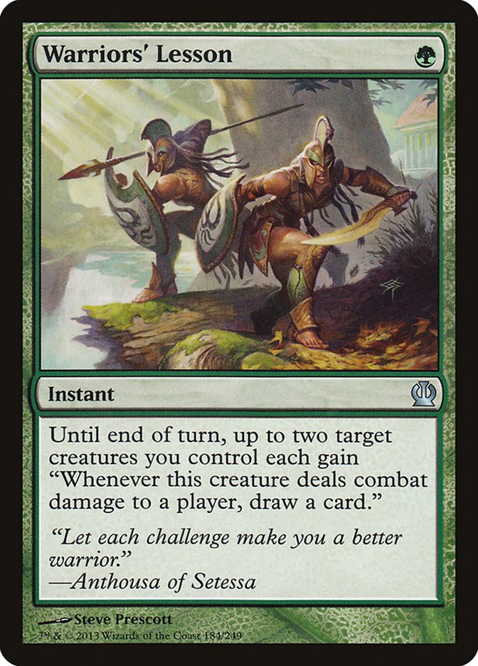 Warriors' Lesson [Theros] MTG Single Magic: The Gathering | Red Claw Gaming