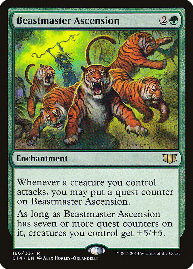 Beastmaster Ascension [Commander 2014] MTG Single Magic: The Gathering | Red Claw Gaming