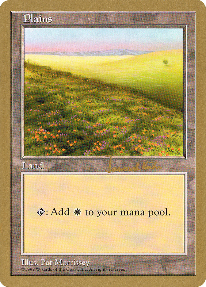 Plains (jk431) (Janosch Kuhn) [World Championship Decks 1997] MTG Single Magic: The Gathering | Red Claw Gaming