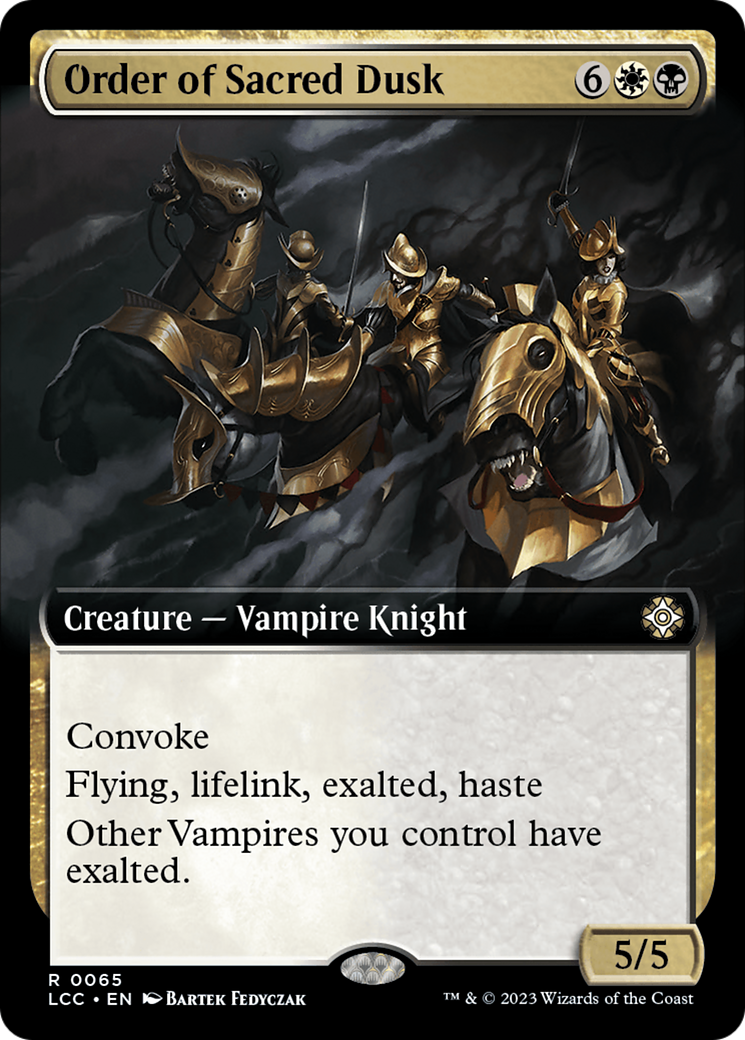 Order of Sacred Dusk (Extended Art) [The Lost Caverns of Ixalan Commander] MTG Single Magic: The Gathering | Red Claw Gaming