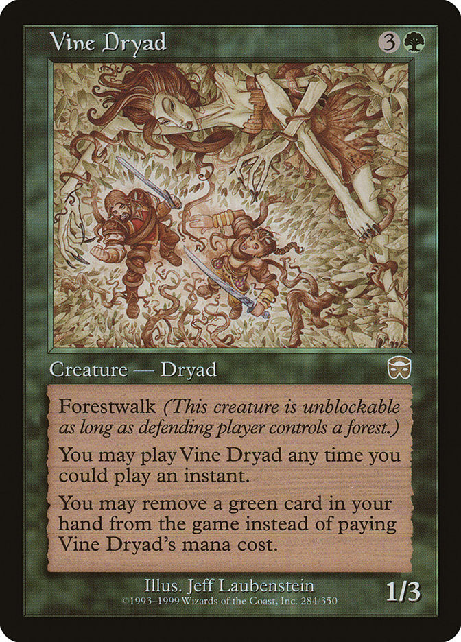 Vine Dryad [Mercadian Masques] MTG Single Magic: The Gathering | Red Claw Gaming