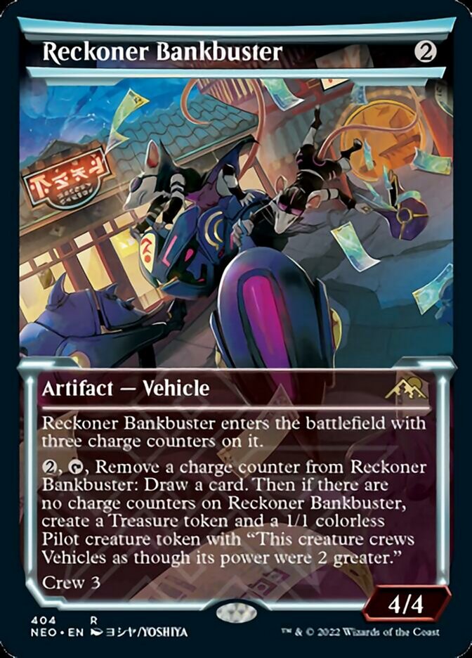 Reckoner Bankbuster (Showcase Soft Glow) [Kamigawa: Neon Dynasty] MTG Single Magic: The Gathering    | Red Claw Gaming