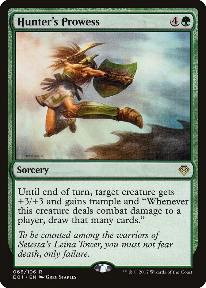 Hunter's Prowess [Archenemy: Nicol Bolas] MTG Single Magic: The Gathering | Red Claw Gaming