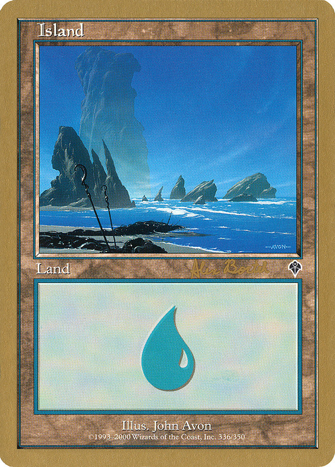 Island (ab336a) (Alex Borteh) [World Championship Decks 2001] MTG Single Magic: The Gathering | Red Claw Gaming