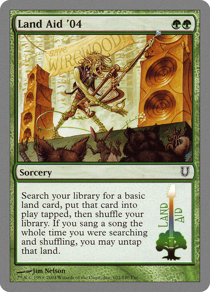 Land Aid '04 [Unhinged] MTG Single Magic: The Gathering | Red Claw Gaming