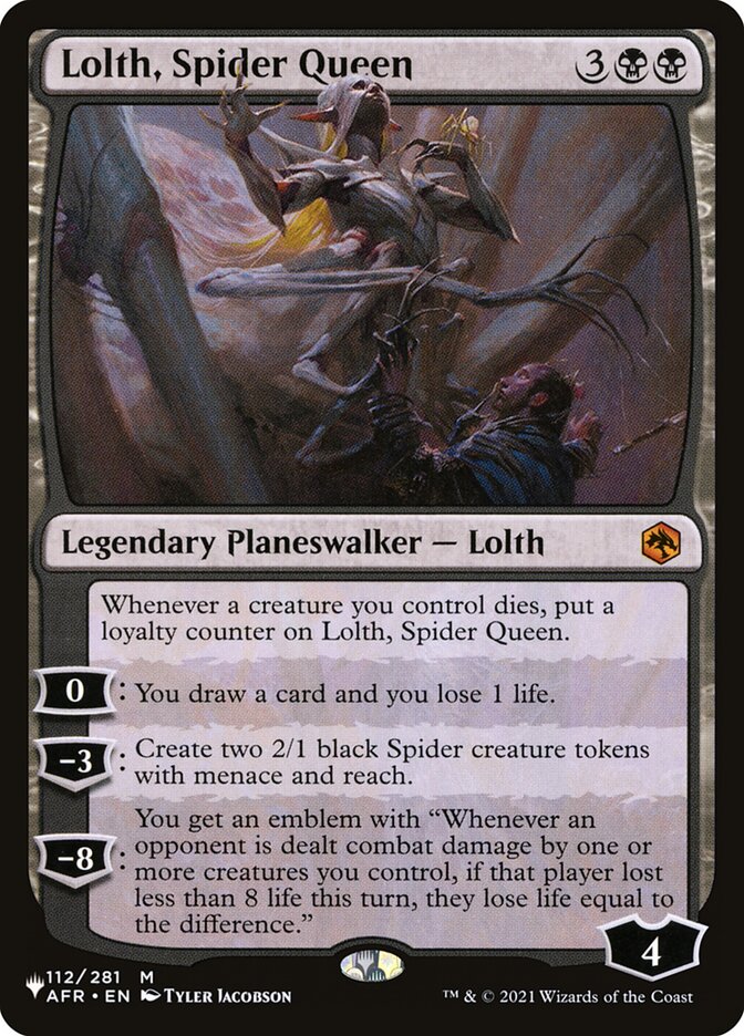 Lolth, Spider Queen [The List] MTG Single Magic: The Gathering | Red Claw Gaming
