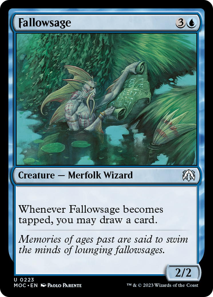 Fallowsage [March of the Machine Commander] MTG Single Magic: The Gathering | Red Claw Gaming