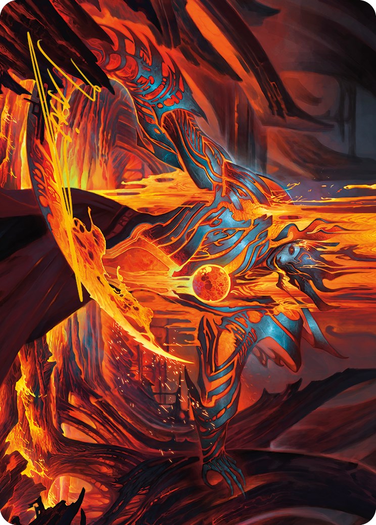 Free From Flesh Art Card (Gold-Stamped Signature) [Phyrexia: All Will Be One Art Series] MTG Single Magic: The Gathering | Red Claw Gaming