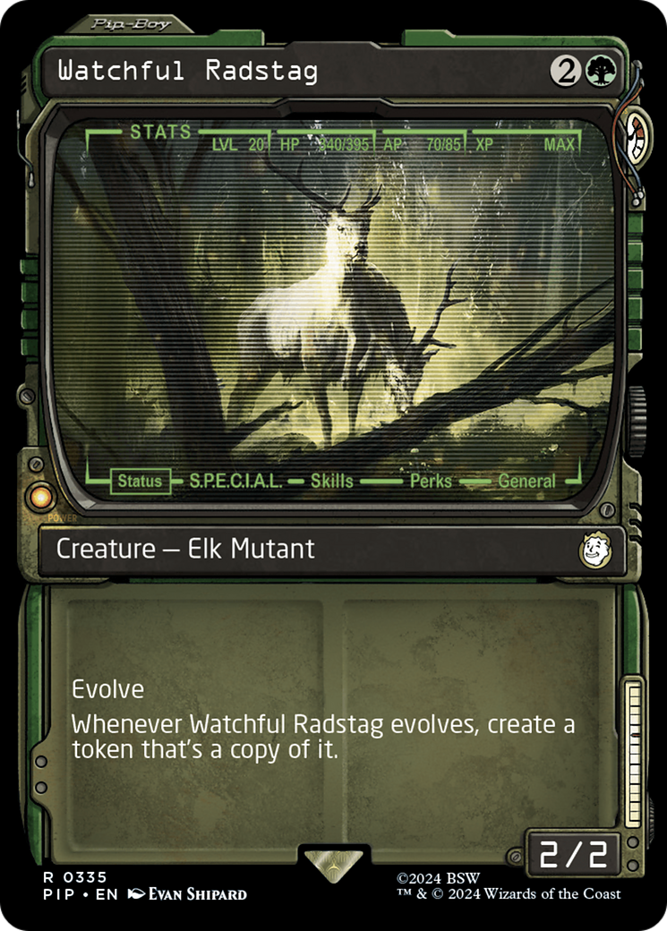 Watchful Radstag (Showcase) [Fallout] MTG Single Magic: The Gathering    | Red Claw Gaming