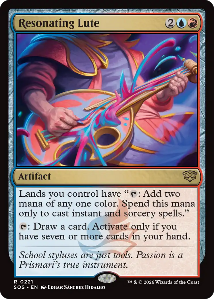 Resonating Lute [Secrets of Strixhaven] MTG Single Magic: The Gathering | Red Claw Gaming