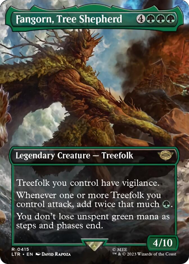 Fangorn, Tree Shepherd (Borderless Alternate Art) [The Lord of the Rings: Tales of Middle-Earth] MTG Single Magic: The Gathering | Red Claw Gaming