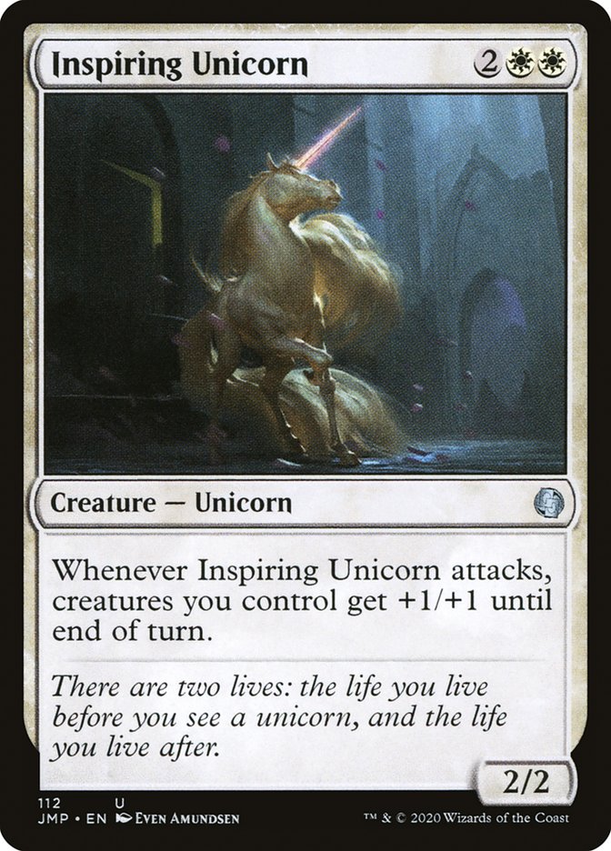 Inspiring Unicorn [Jumpstart] MTG Single Magic: The Gathering | Red Claw Gaming