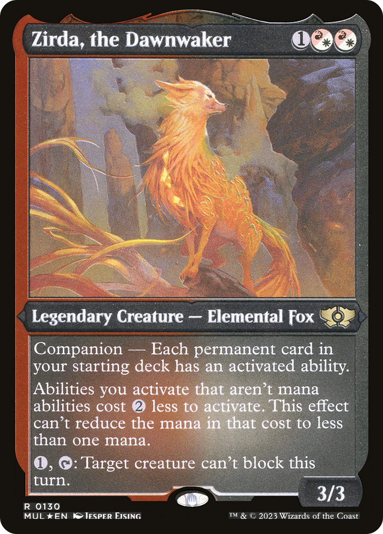 Zirda, the Dawnwaker (Foil Etched) [Multiverse Legends] MTG Single Magic: The Gathering | Red Claw Gaming