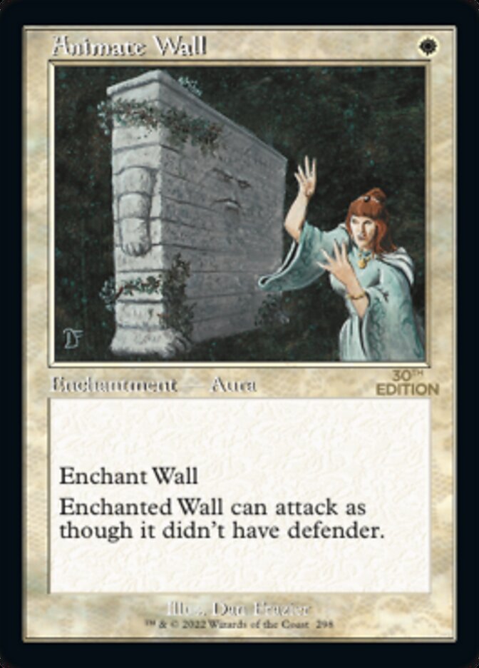 Animate Wall (Retro) [30th Anniversary Edition] MTG Single Magic: The Gathering | Red Claw Gaming