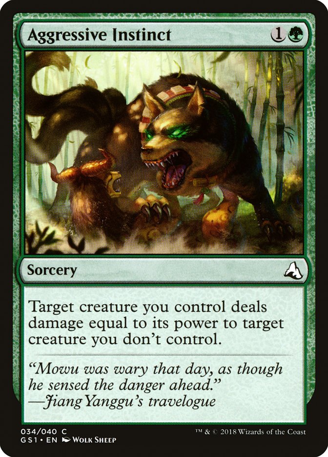 Aggressive Instinct [Global Series Jiang Yanggu & Mu Yanling] MTG Single Magic: The Gathering | Red Claw Gaming