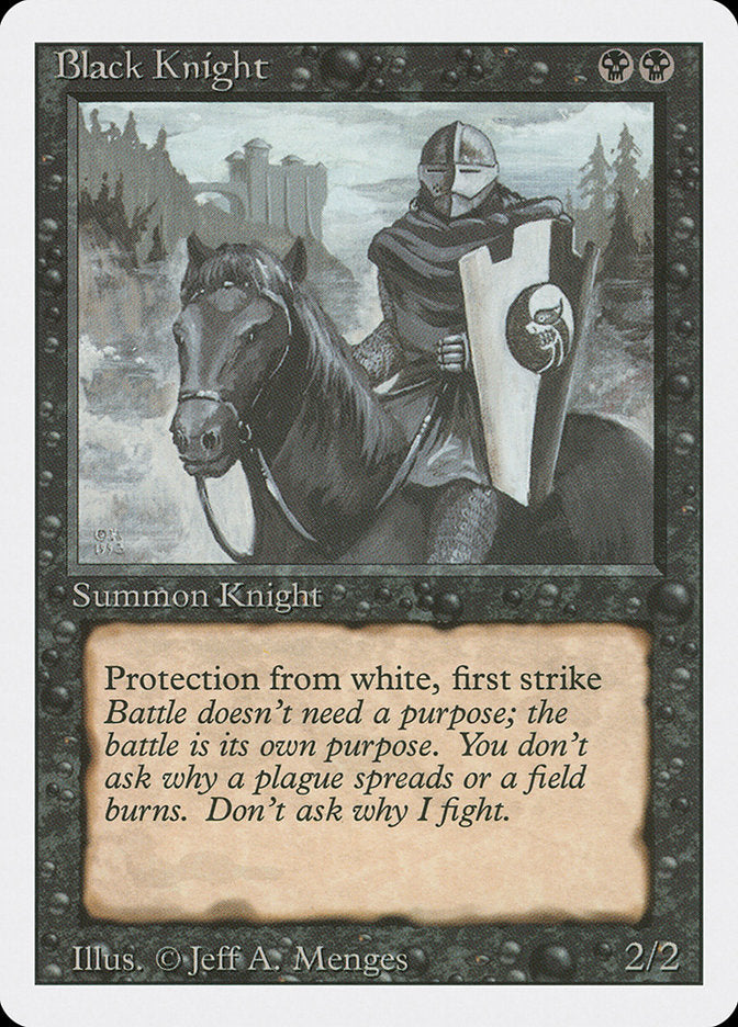 Black Knight [Revised Edition] MTG Single Magic: The Gathering | Red Claw Gaming