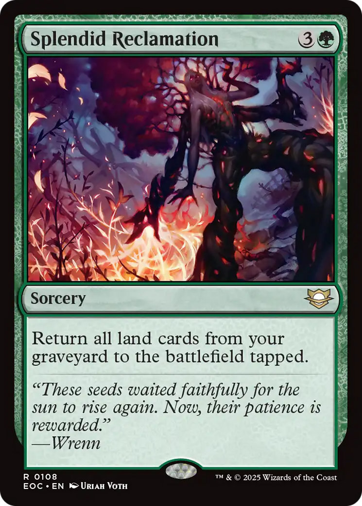 Splendid Reclamation [Edge of Eternities Commander] MTG Single Magic: The Gathering | Red Claw Gaming