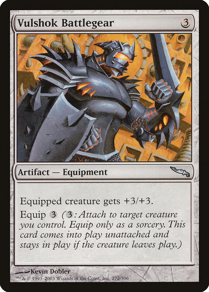 Vulshok Battlegear [Mirrodin] MTG Single Magic: The Gathering | Red Claw Gaming