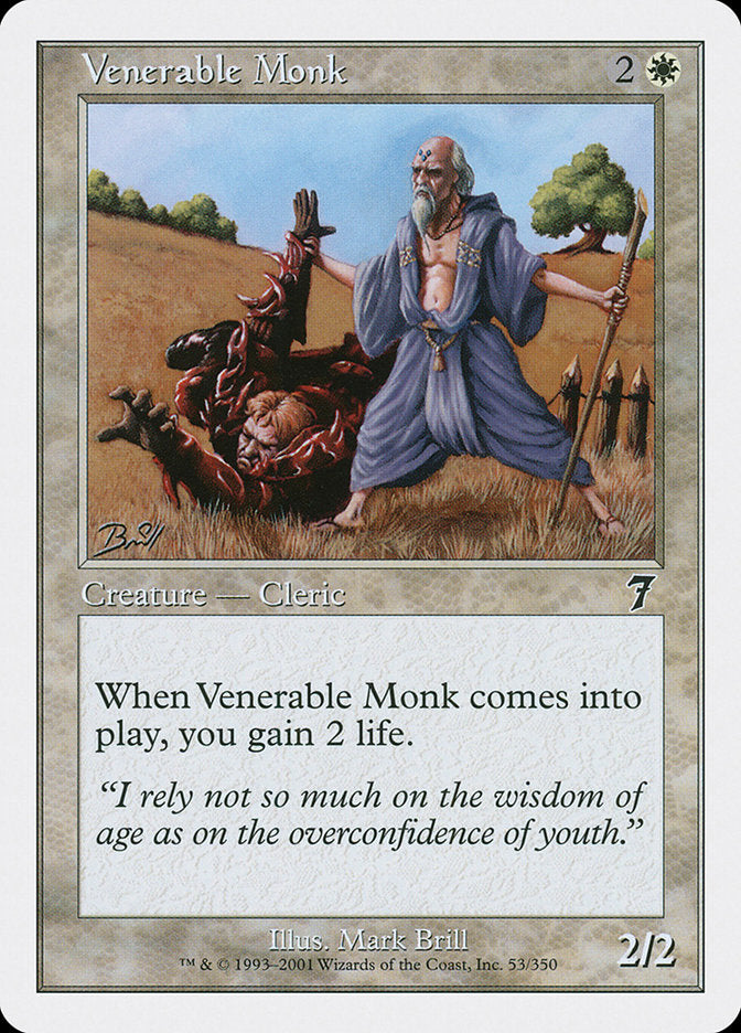 Venerable Monk [Seventh Edition] MTG Single Magic: The Gathering | Red Claw Gaming
