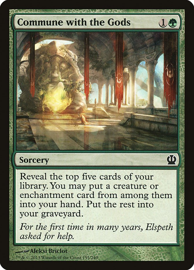 Commune with the Gods [Theros] MTG Single Magic: The Gathering | Red Claw Gaming