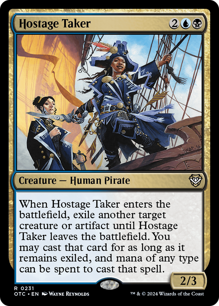 Hostage Taker [Outlaws of Thunder Junction Commander] MTG Single Magic: The Gathering | Red Claw Gaming