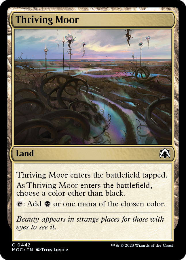 Thriving Moor [March of the Machine Commander] MTG Single Magic: The Gathering | Red Claw Gaming