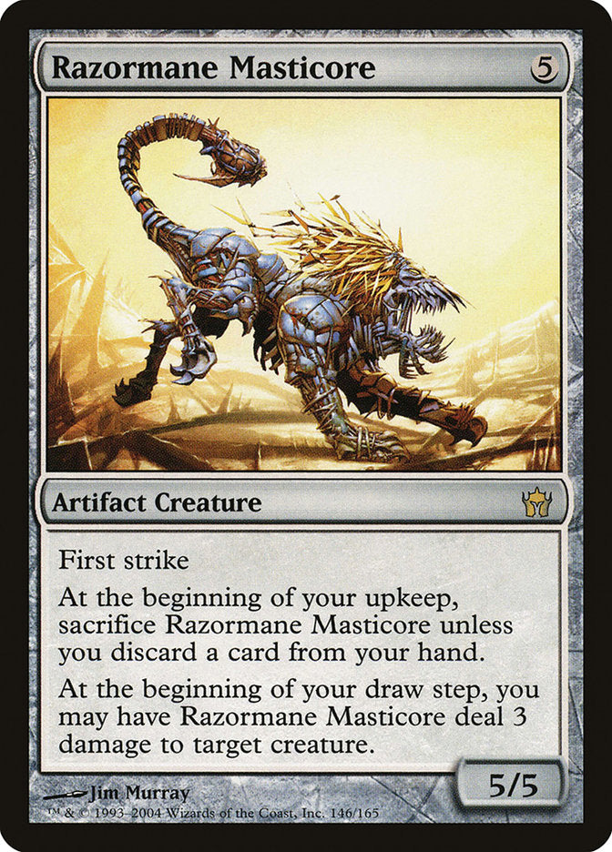 Razormane Masticore [Fifth Dawn] MTG Single Magic: The Gathering | Red Claw Gaming