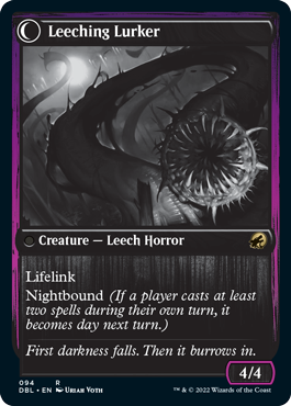 Curse of Leeches // Leeching Lurker [Innistrad: Double Feature] MTG Single Magic: The Gathering | Red Claw Gaming