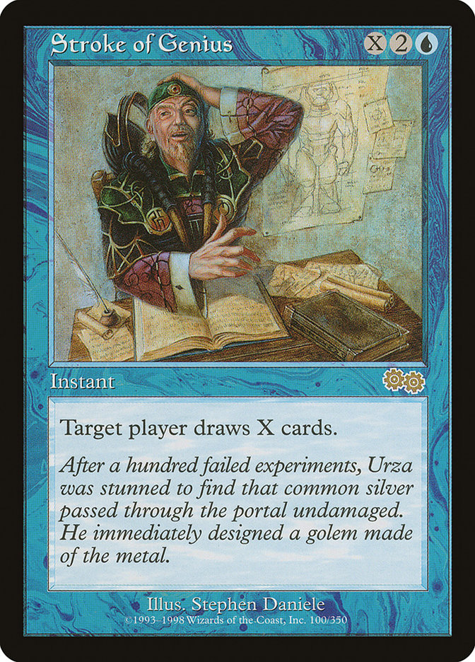 Stroke of Genius [Urza's Saga] MTG Single Magic: The Gathering | Red Claw Gaming