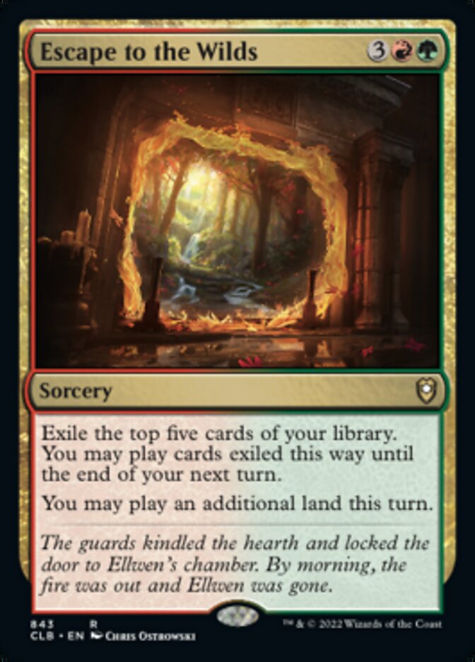 Escape to the Wilds [Commander Legends: Battle for Baldur's Gate] MTG Single Magic: The Gathering | Red Claw Gaming