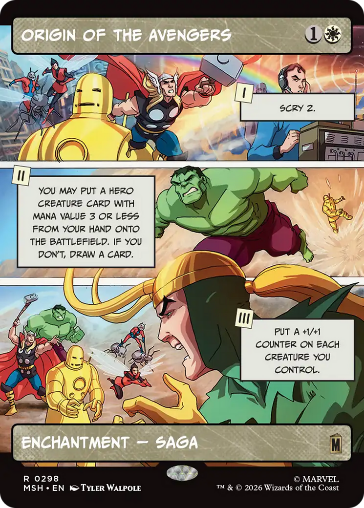 Origin of the Avengers (Borderless) [Marvel Super Heroes] | Red Claw Gaming