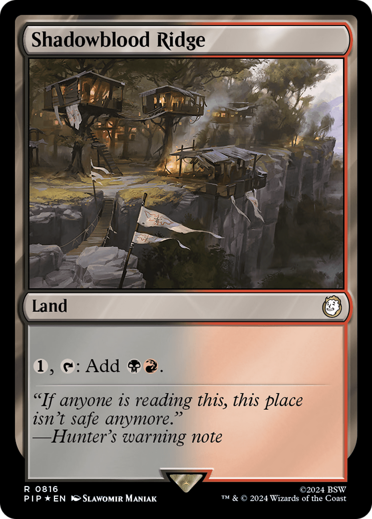 Shadowblood Ridge (Surge Foil) [Fallout] MTG Single Magic: The Gathering | Red Claw Gaming