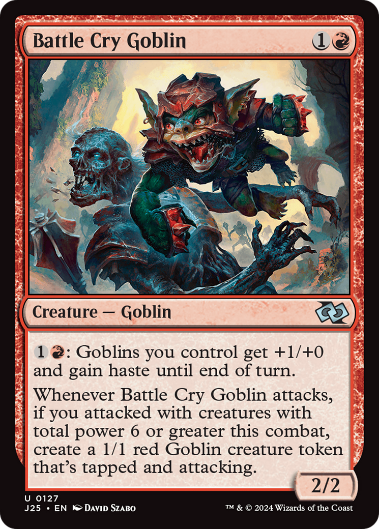 Battle Cry Goblin [Foundations Jumpstart] MTG Single Magic: The Gathering | Red Claw Gaming