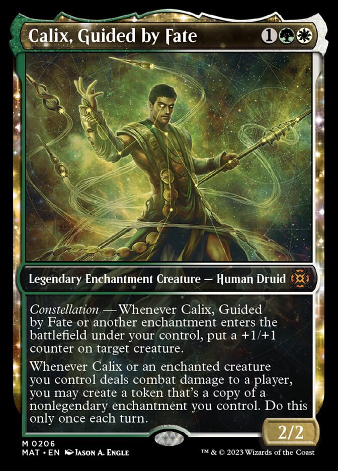 Calix, Guided by Fate (Showcase Halo Foil) [March of the Machine: The Aftermath] MTG Single Magic: The Gathering | Red Claw Gaming